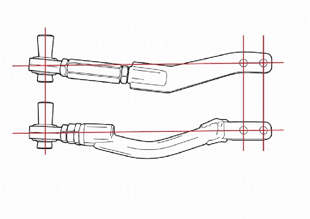 D MAX / D1SPEC ピロテンションロッド オフセットtype Ver2